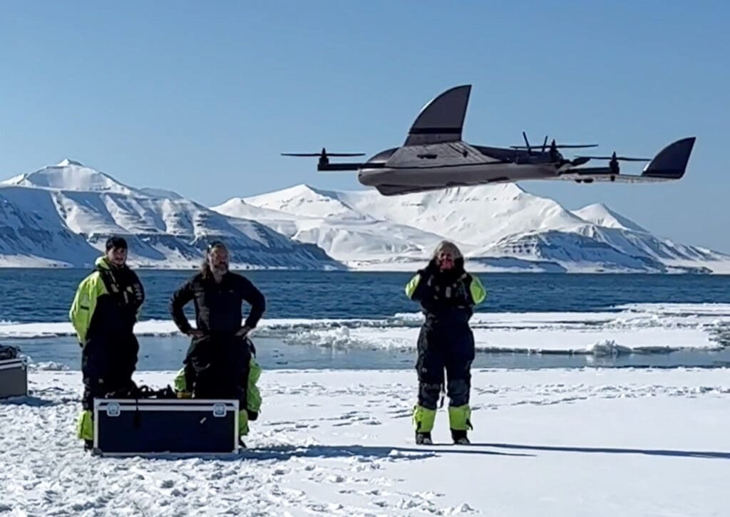 Foto av droneflyging