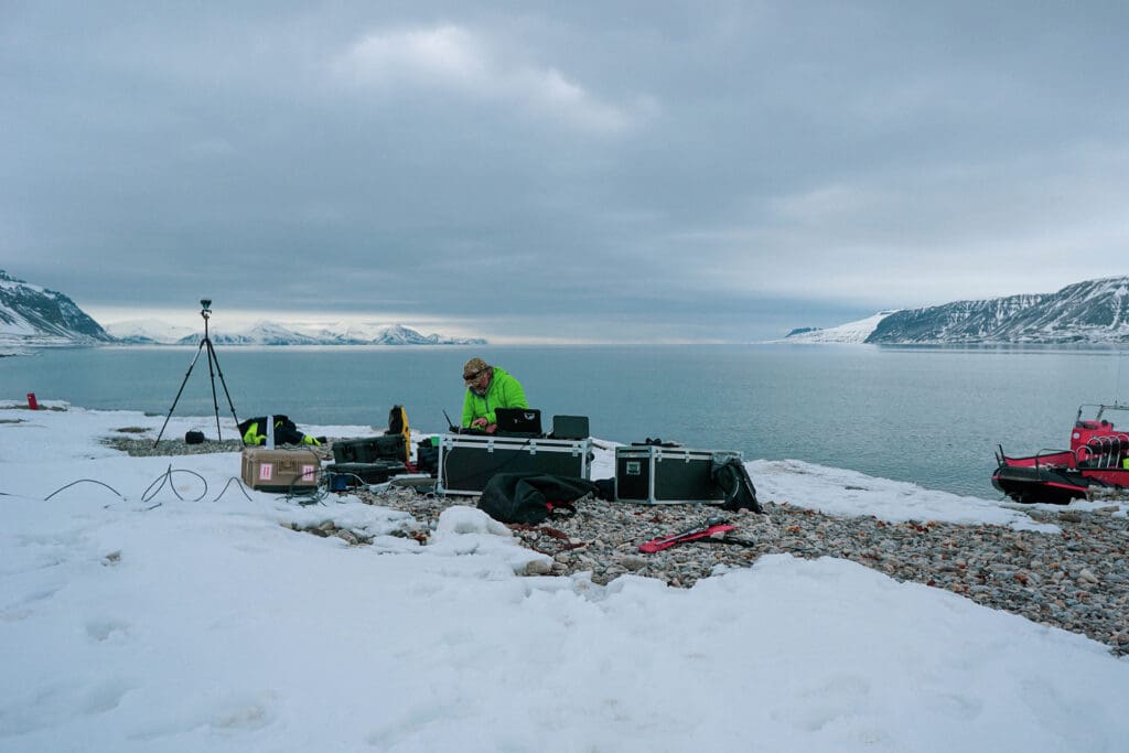 Foto av forsker som jobber