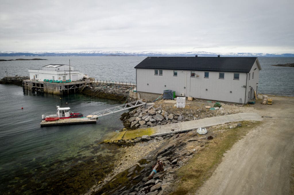 Foto av feltstasjonen I Holmfjord