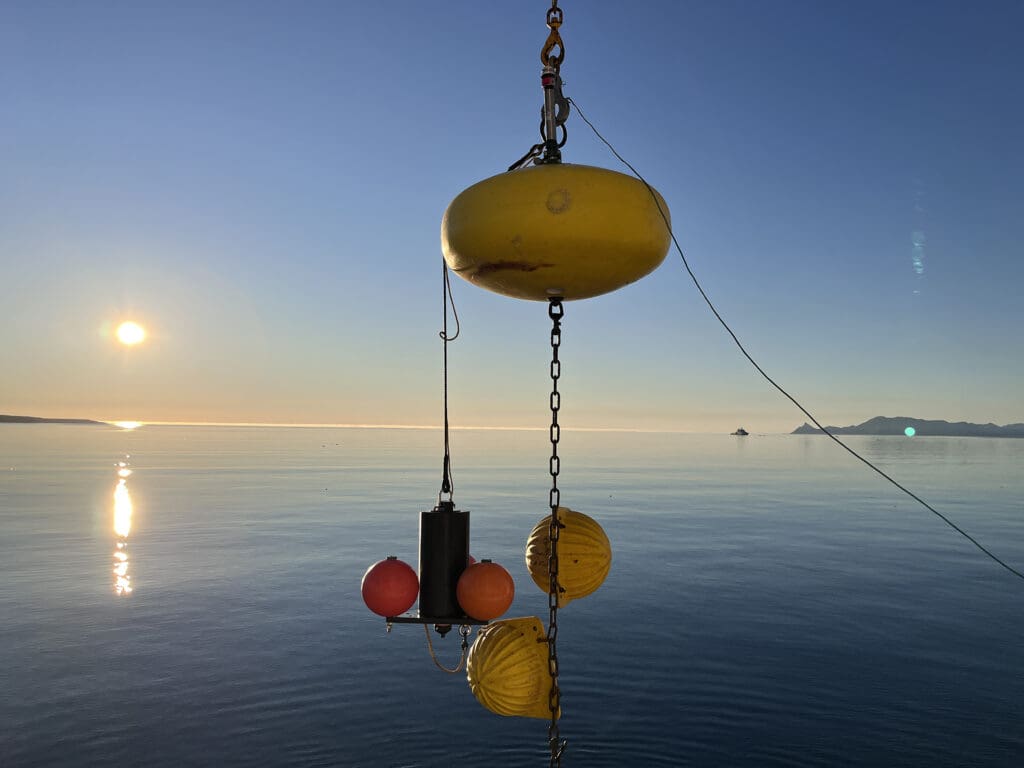 Foto av sjø i sollys