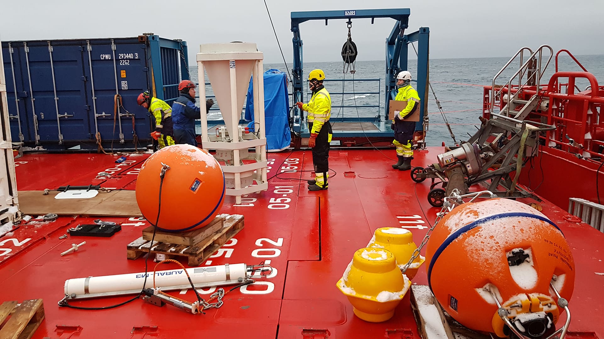 Foto av fortøyninger på båt