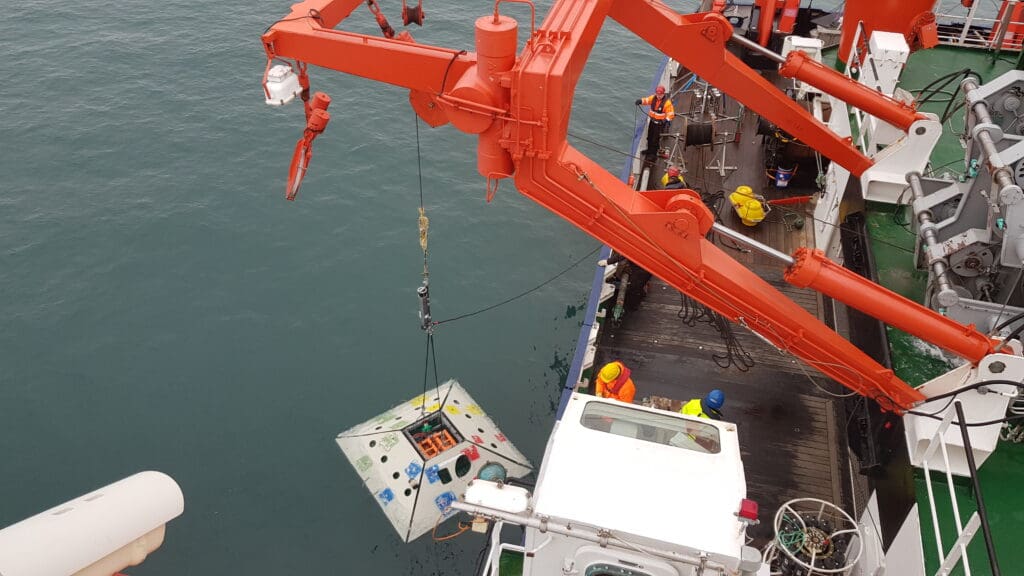 Foto av research fra båt